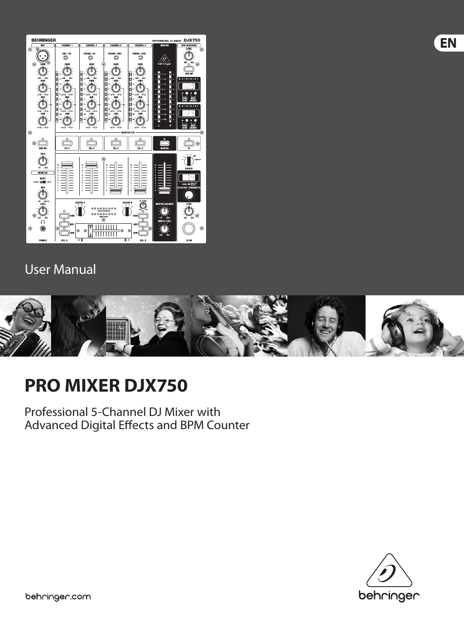 Behringer PRO MIXER DJX750 User Manual | 11 pages