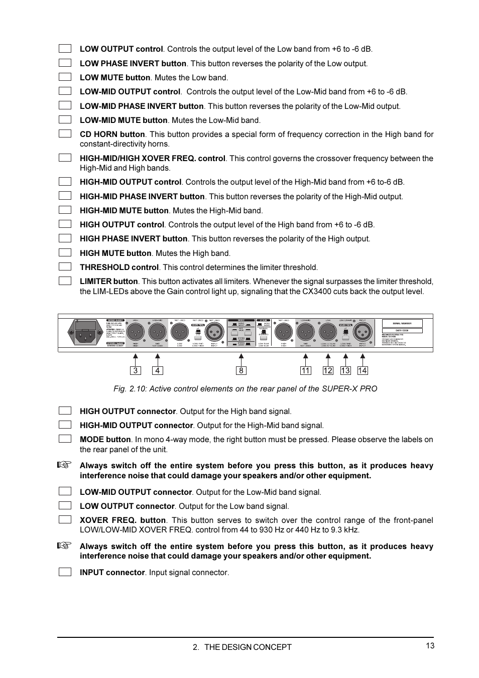 Behringer CX3400 User Manual | Page 13 / 22