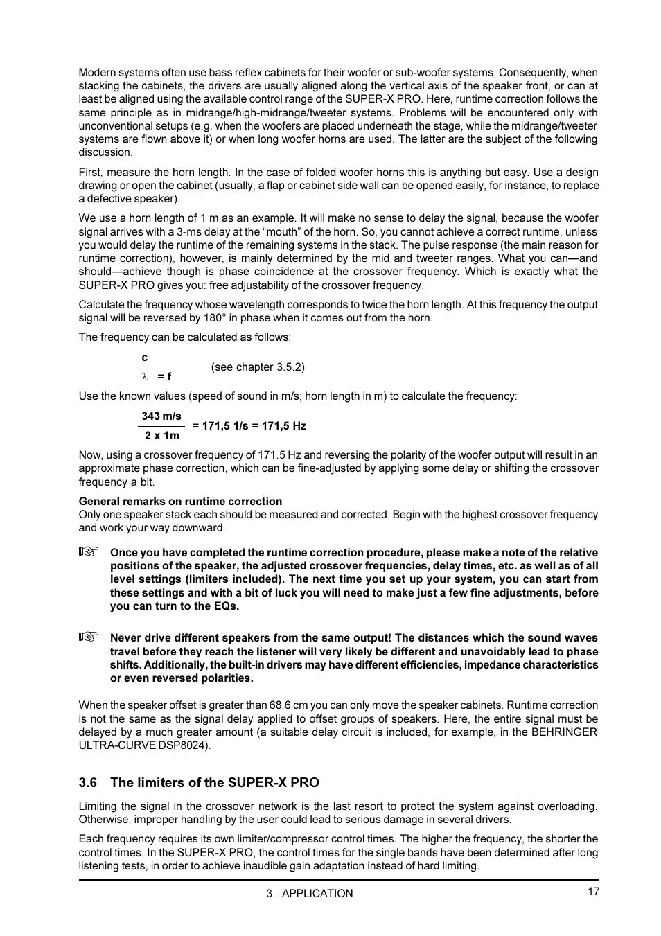 6 the limiters of the super-x pro | Behringer CX3400 User Manual | Page 17 / 22