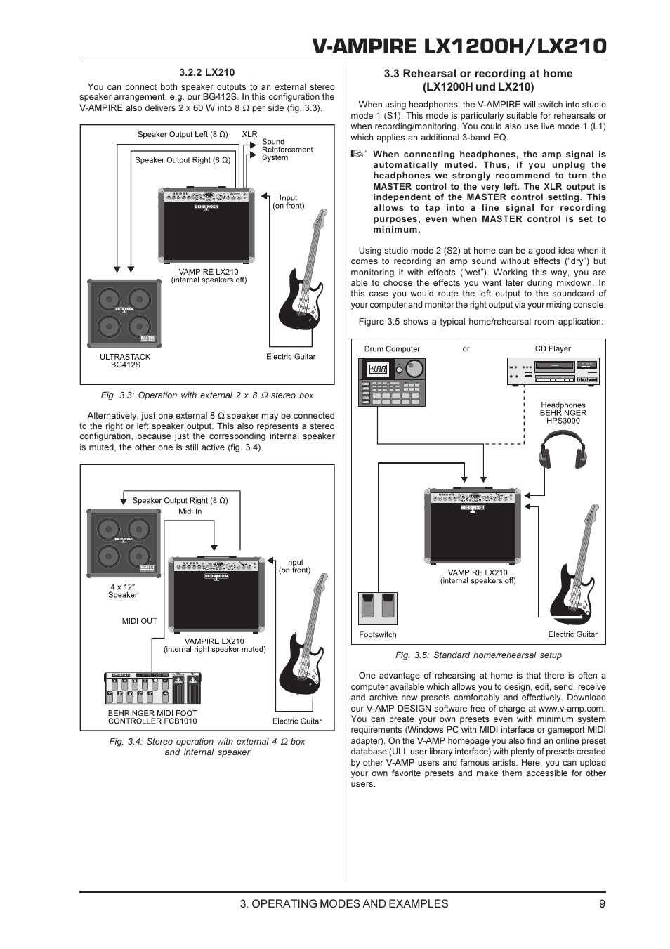 Behringer V-AMPIRE LX210 User Manual | Page 9 / 19