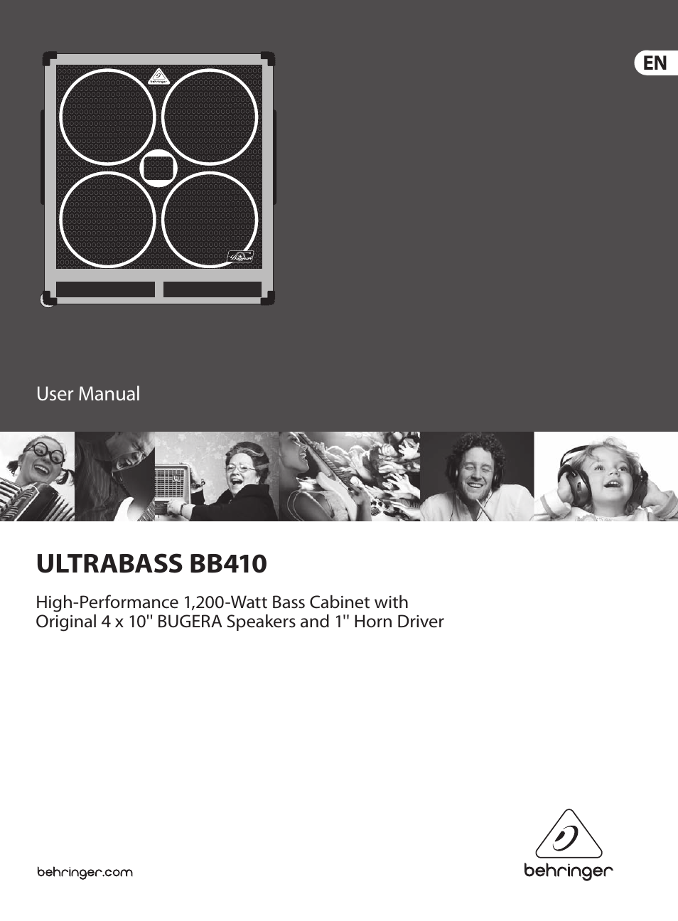 Behringer Ultrabass BB410 User Manual | 9 pages