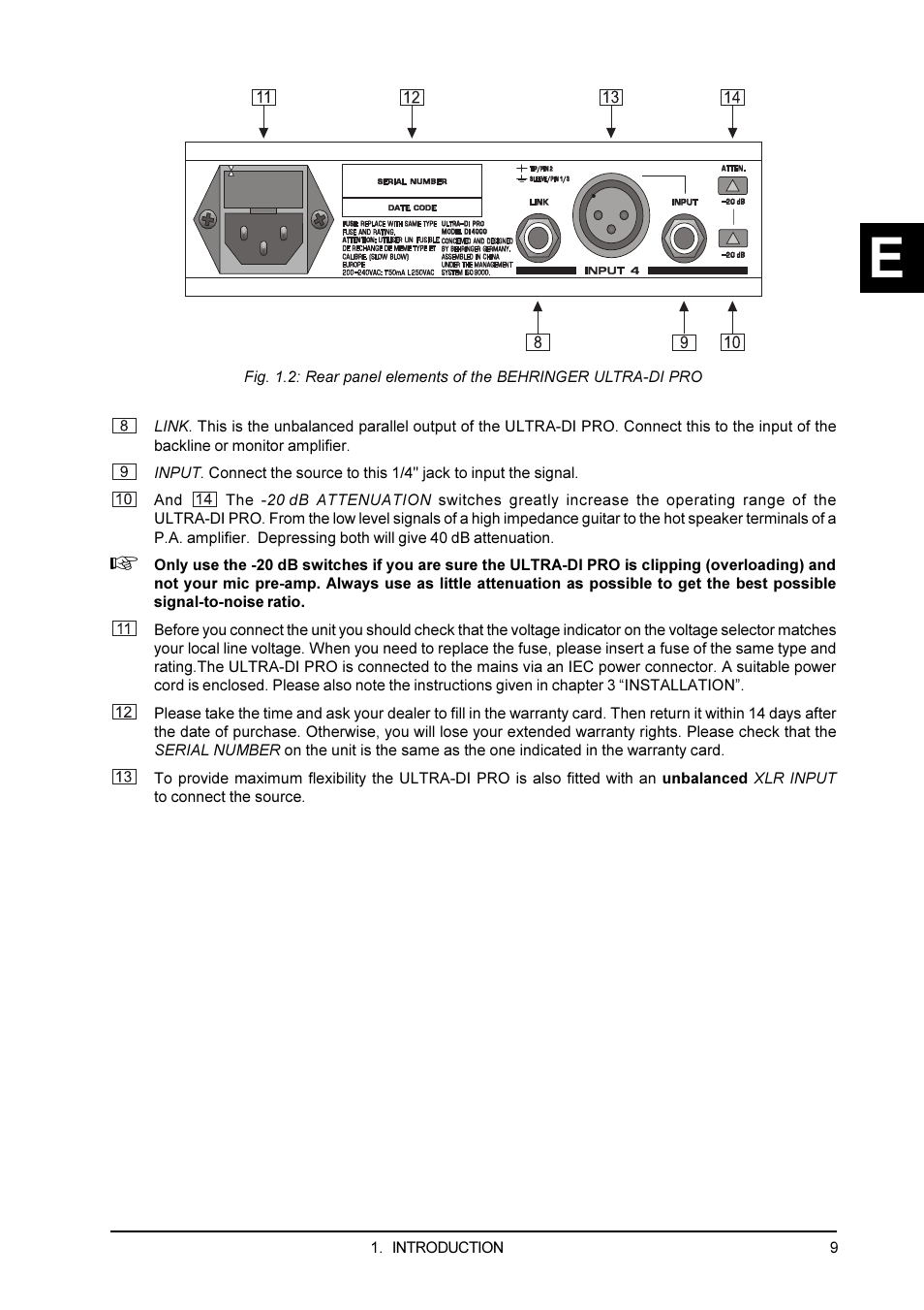 Applications | Behringer PRO DI 4000 User Manual | Page 9 / 15