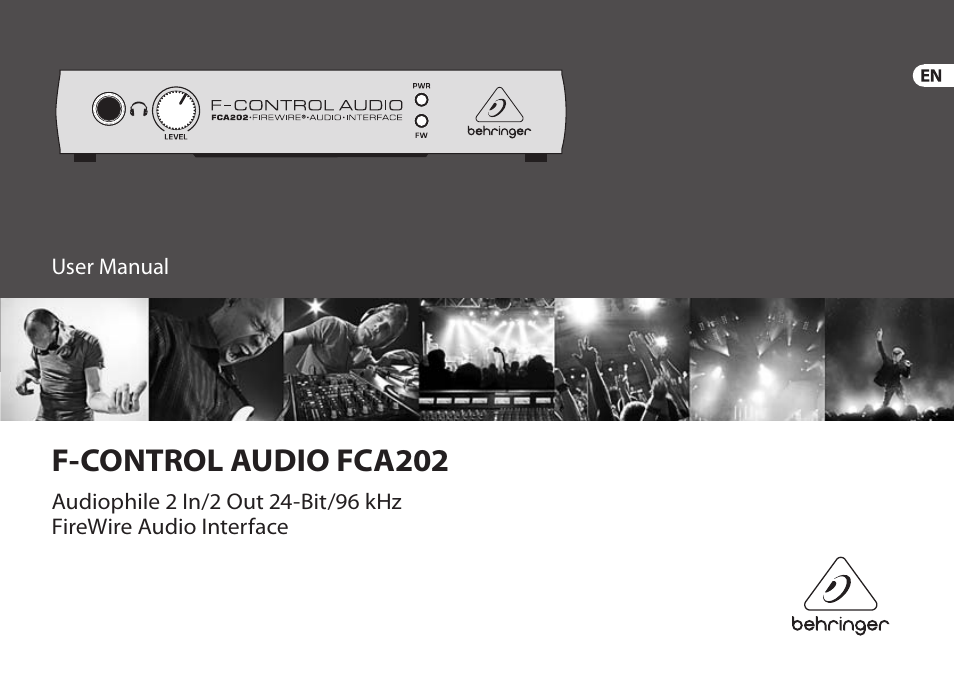 Behringer F-Control Audio FCA202 User Manual | 25 pages