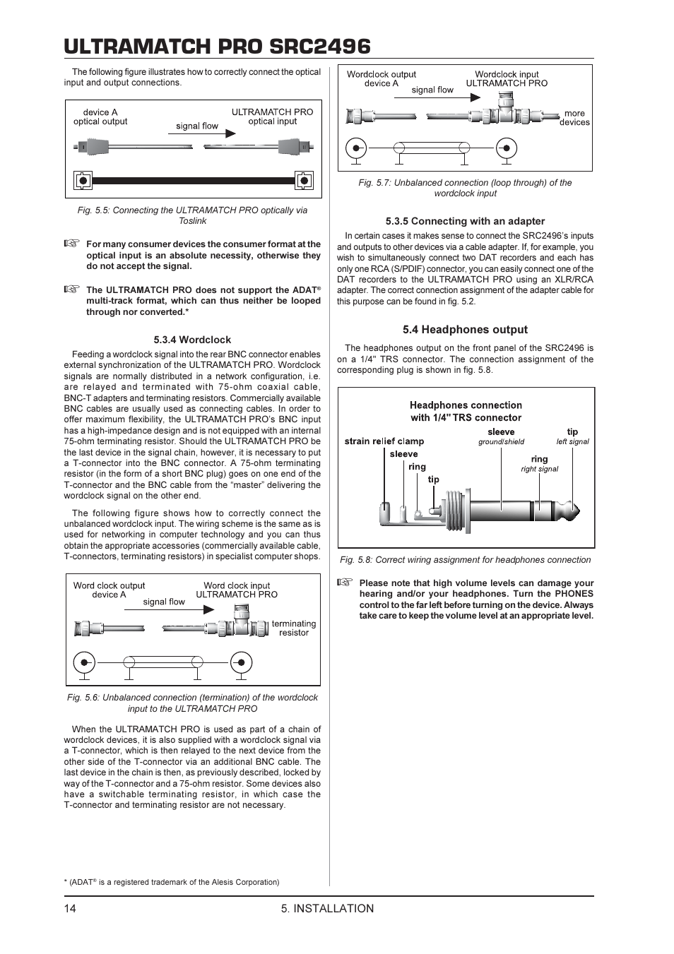 Ultramatch pro src2496 | Behringer SRC2496 User Manual | Page 14 / 16