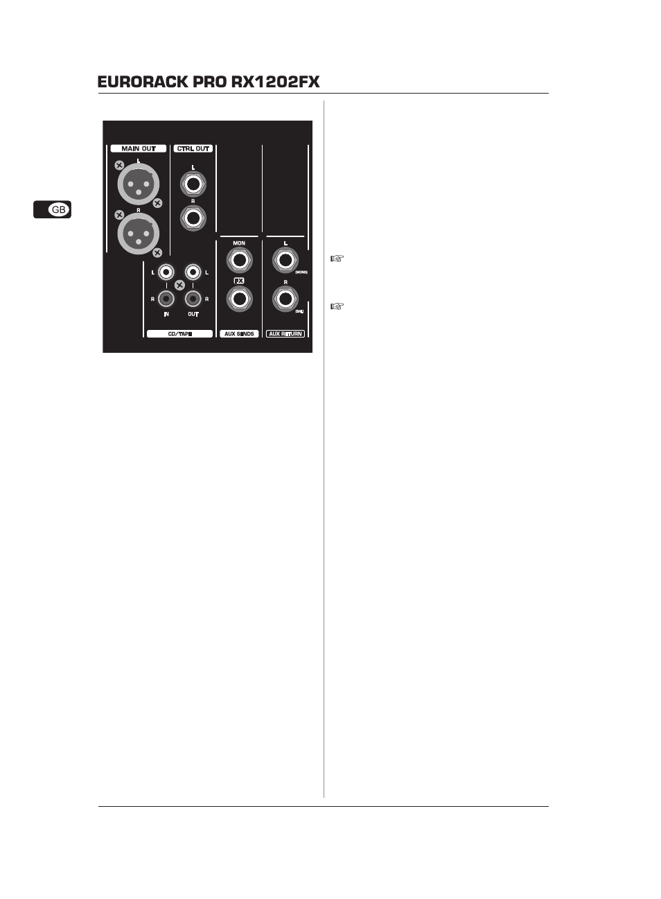 Eurorack pro rx1202fx | Behringer Eurorack Pro RX1202FX User Manual | Page 8 / 15