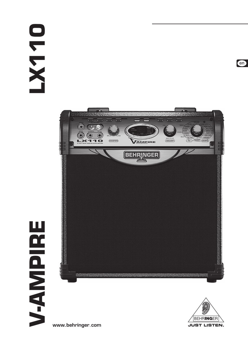 Behringer V-AMPIRE LX110 User Manual | 16 pages