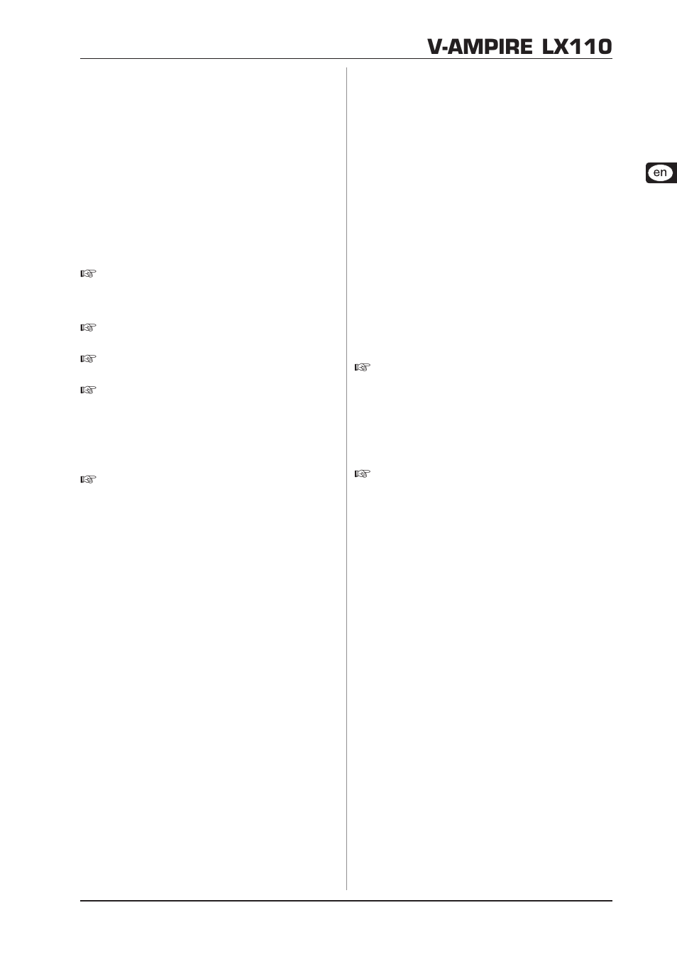 V-ampire lx110 | Behringer V-AMPIRE LX110 User Manual | Page 5 / 16