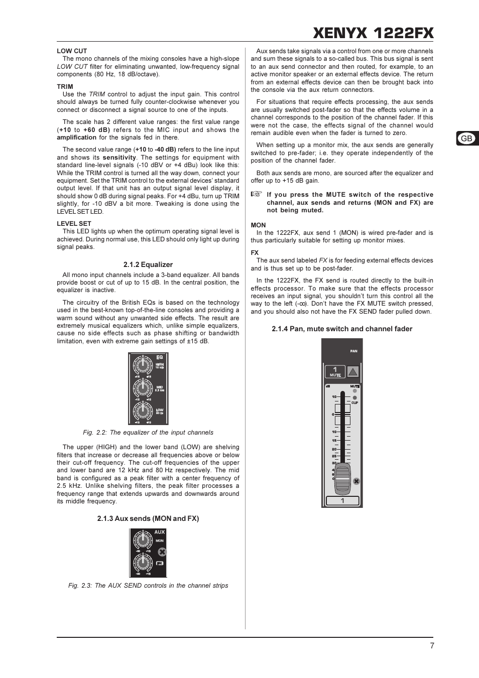 Xenyx 1222fx | Behringer XENYX 1222FX User Manual | Page 7 / 15