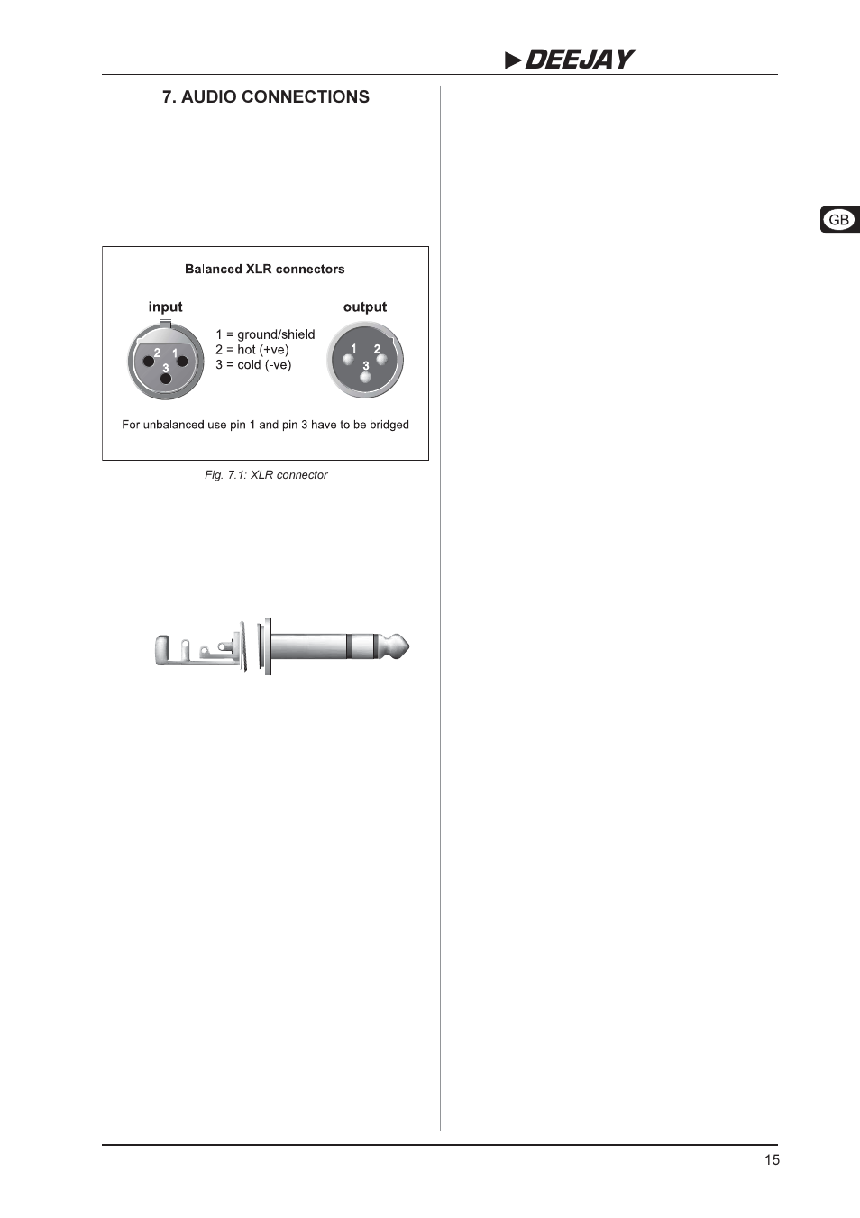 B-control deejay bcd2000, Audio connections | Behringer BCD2000 User Manual | Page 15 / 16