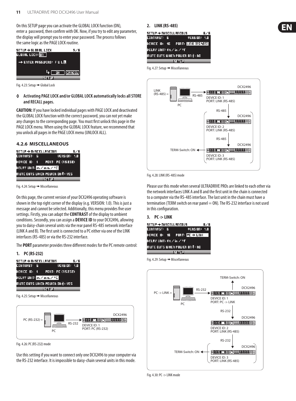 Behringer UltraDrive Pro DCX2496 User Manual | Page 11 / 35