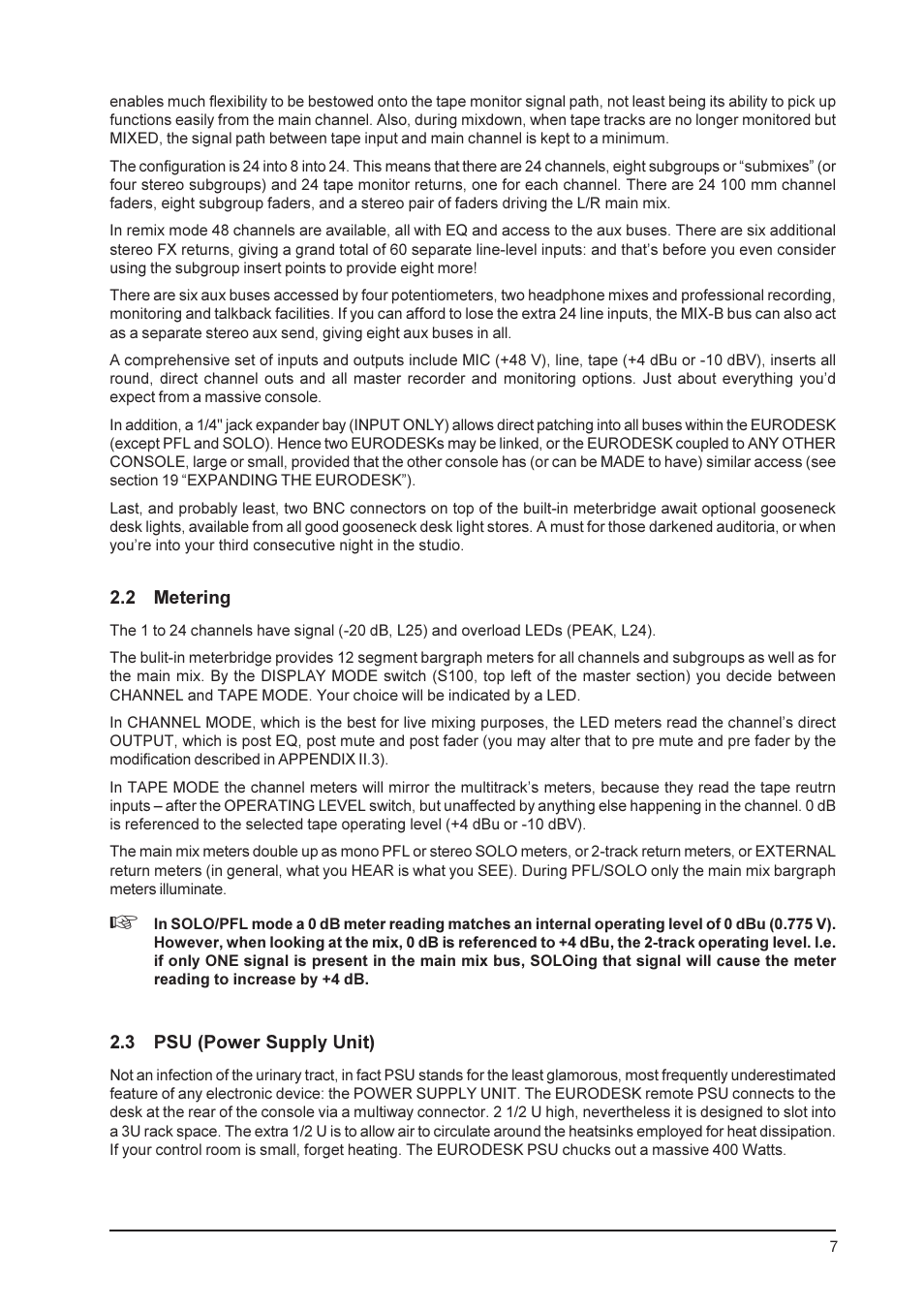 Behringer MX9000 User Manual | Page 7 / 57