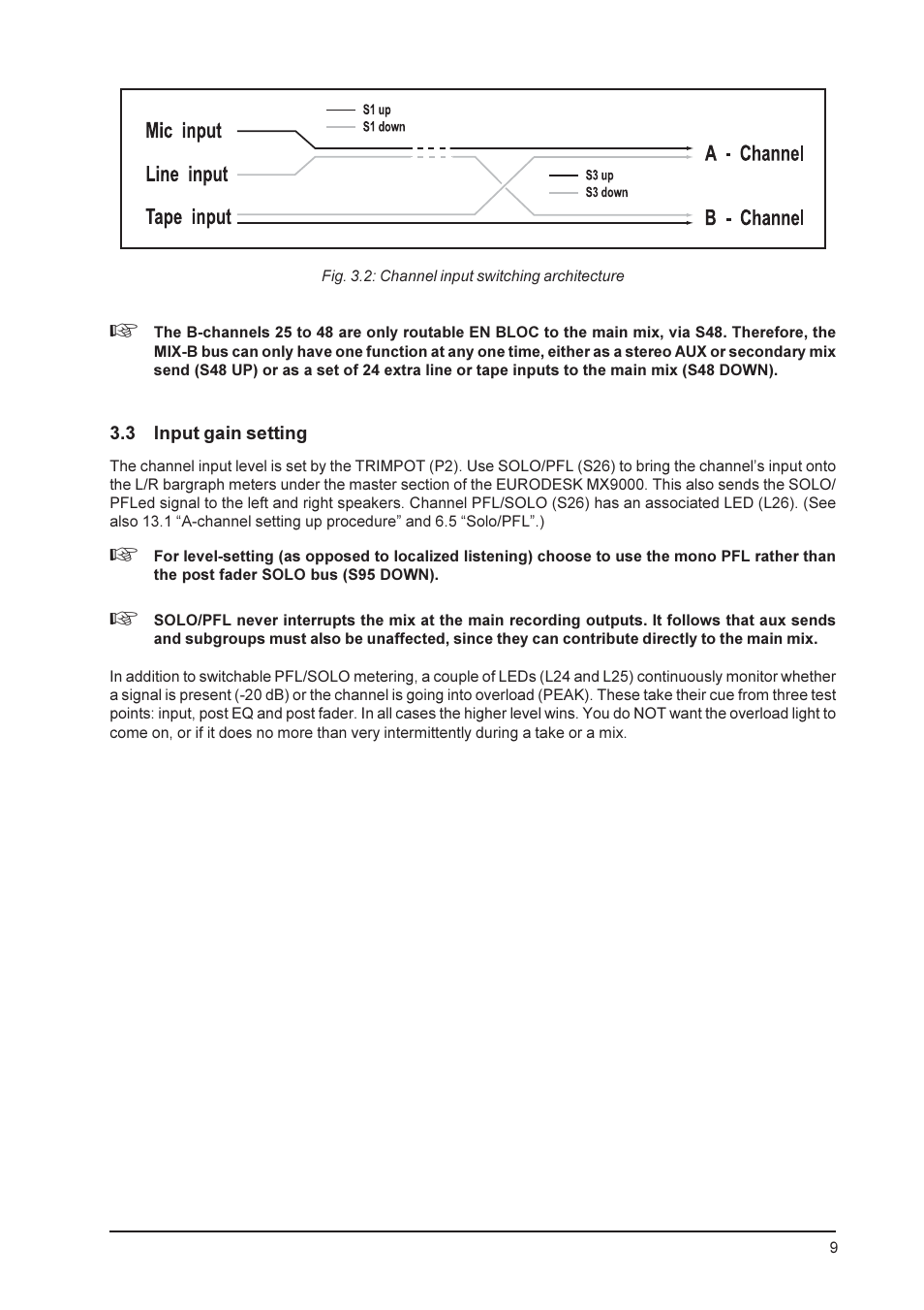 Behringer MX9000 User Manual | Page 9 / 57