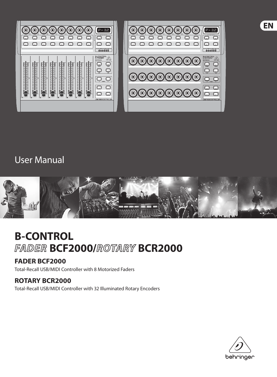 Behringer B-Control Fader/Rotary BCF2000 User Manual | 23 pages