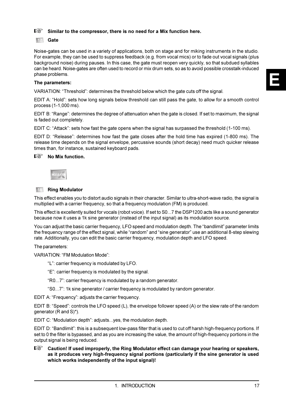 Behringer DSP1200P User Manual | Page 17 / 42