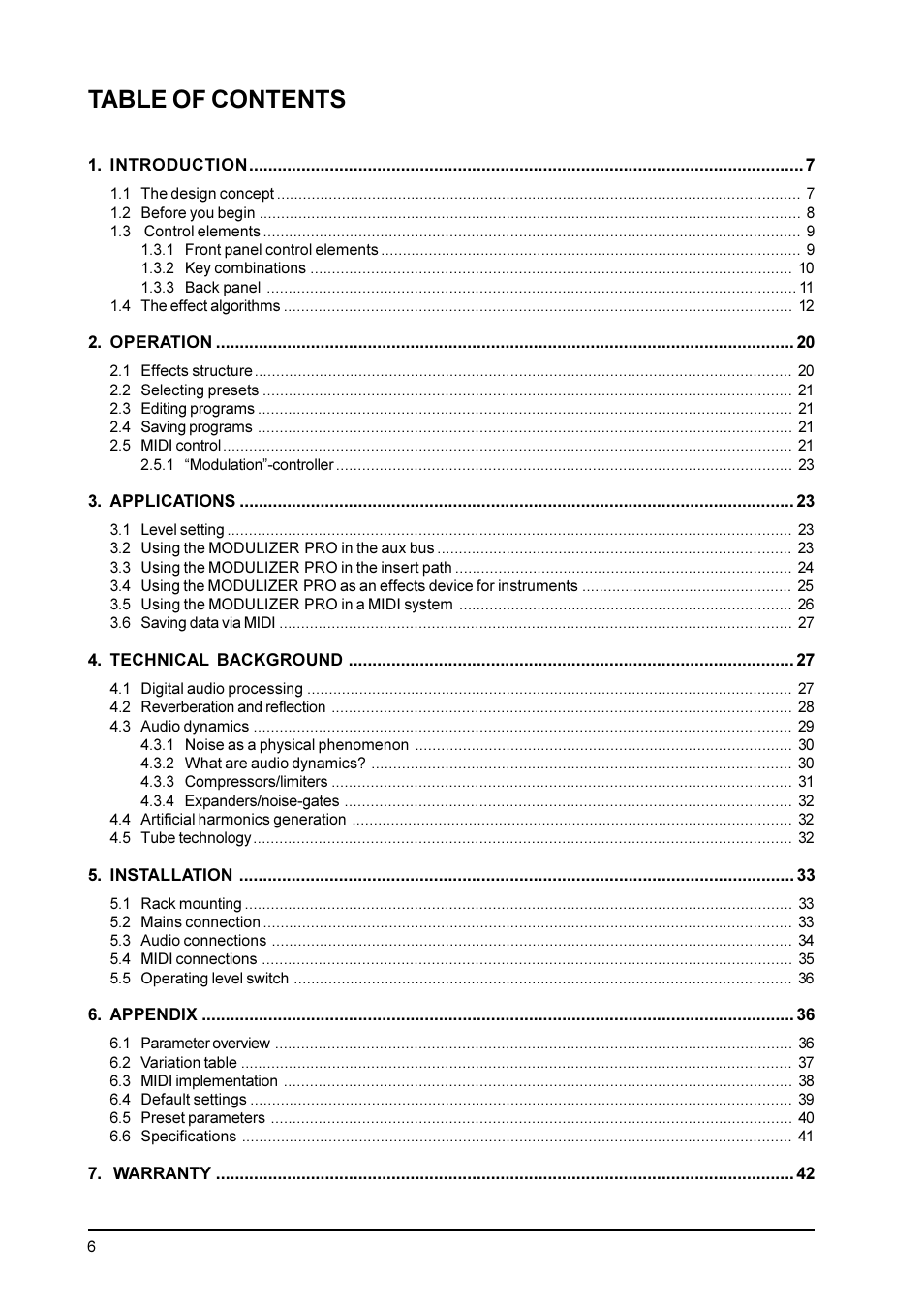 Behringer DSP1200P User Manual | Page 6 / 42