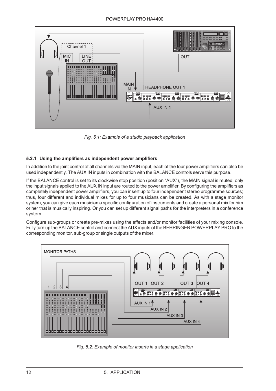 Behringer HA4400 User Manual | Page 12 / 16