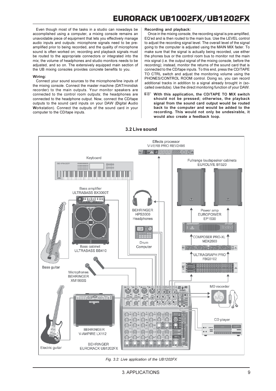 Eurorack | Behringer 1002FX User Manual | Page 9 / 12