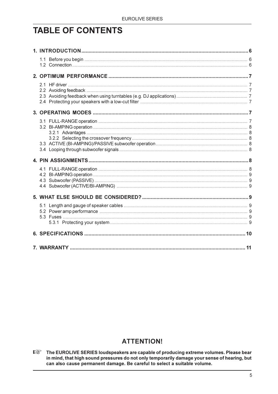 Behringer F1220 User Manual | Page 5 / 11