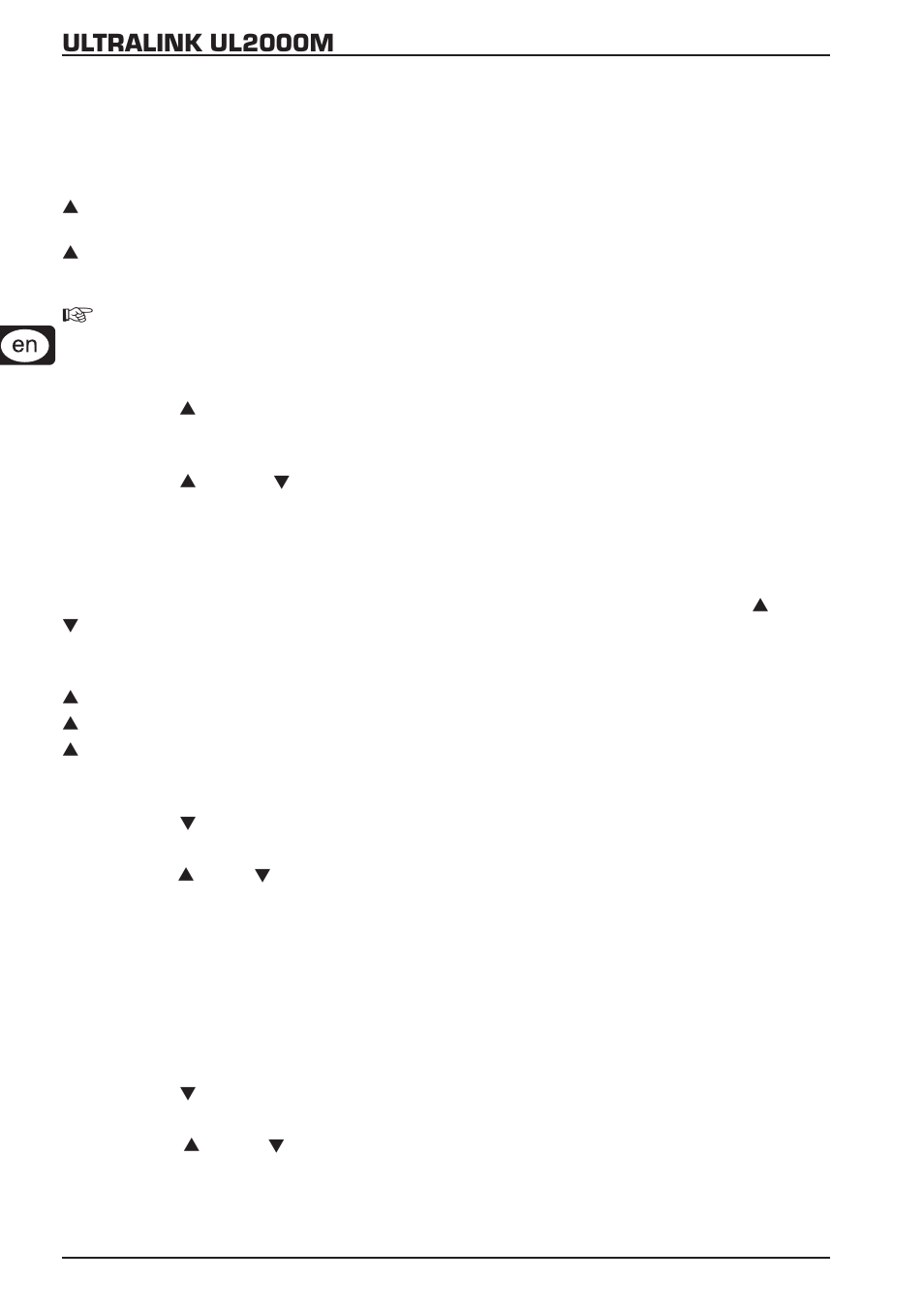Ultralink ul2000m | Behringer ULTRALINKUL2000M A50-13413-00005 User Manual | Page 10 / 24