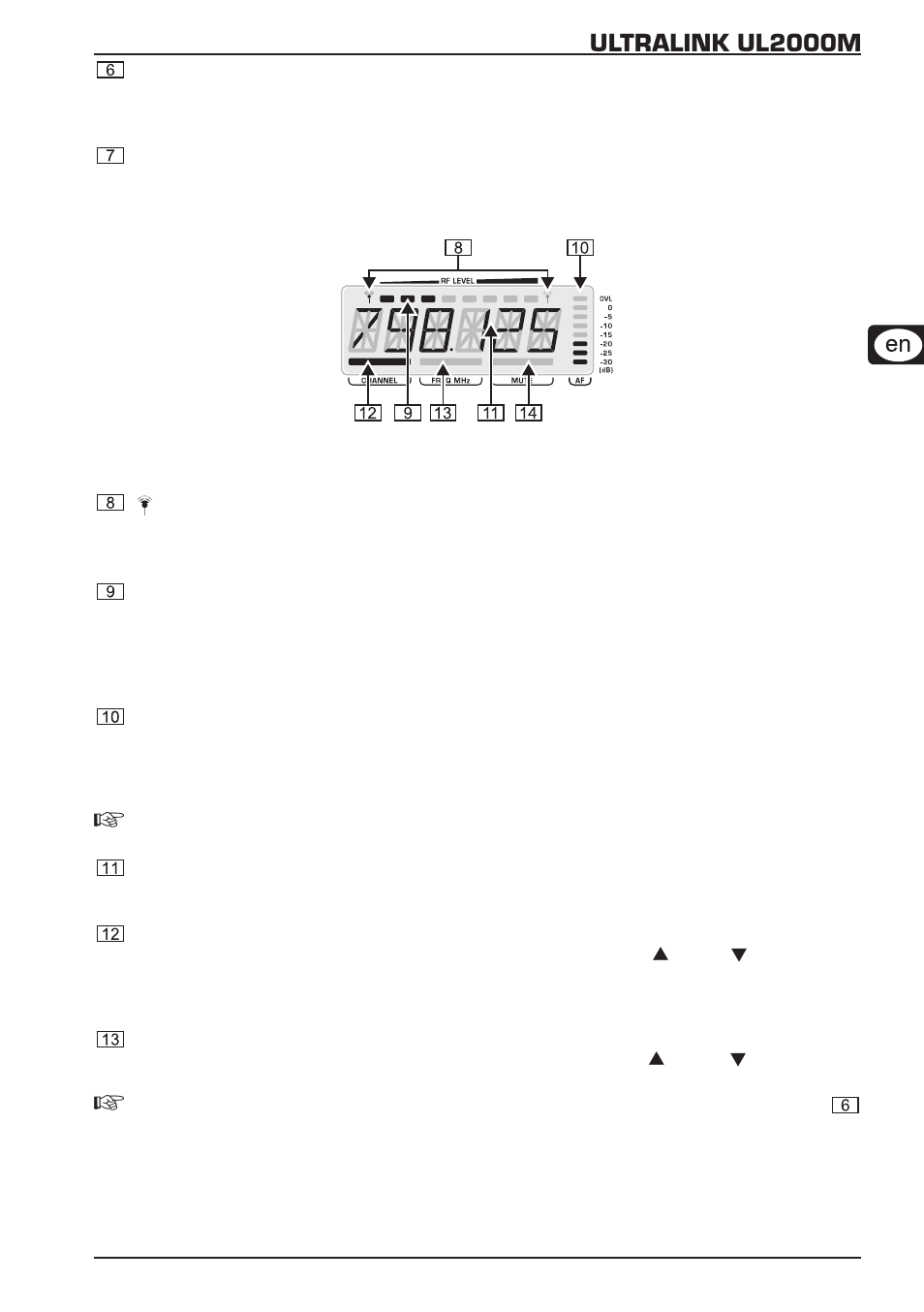 Ultralink ul2000m | Behringer ULTRALINKUL2000M A50-13413-00005 User Manual | Page 7 / 24