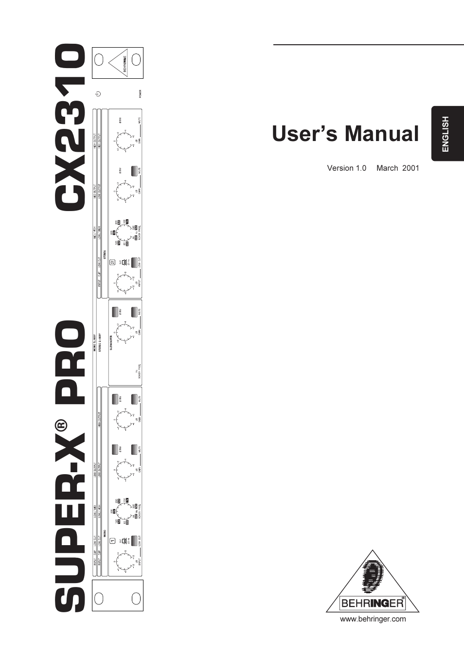 Behringer CX2310 User Manual | 13 pages