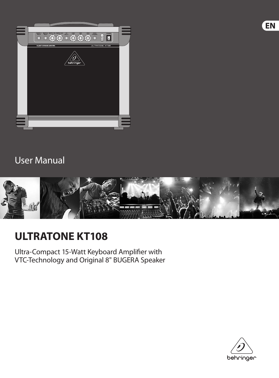 Behringer Ultra-Compact 15-watt Keyboard Amplifier with VTC-Technology and Original 8: Bugera Speaker Ultratone KT108 User Manual | 8 pages