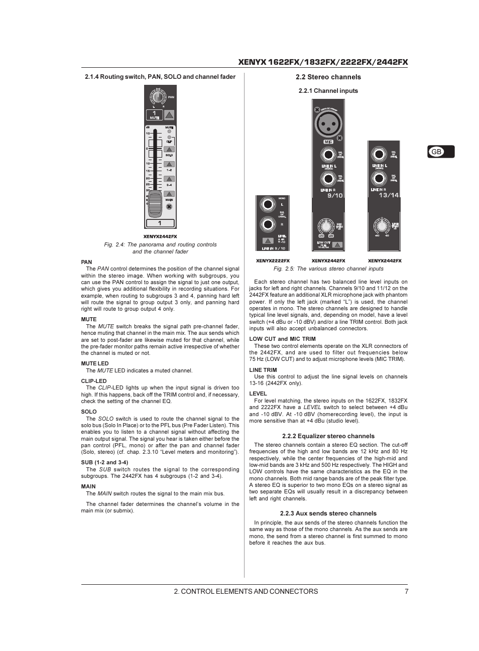 Behringer XENYX 1622FX User Manual | Page 7 / 17