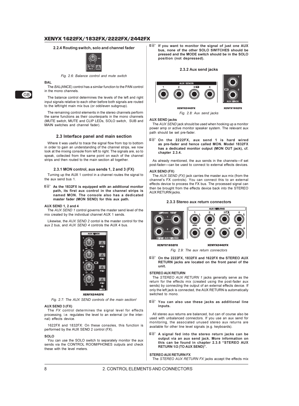 Behringer XENYX 1622FX User Manual | Page 8 / 17