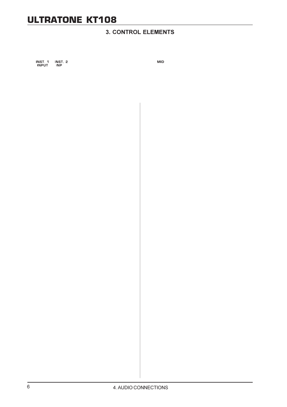 Ultratone kt108 | Behringer KT108 User Manual | Page 6 / 8