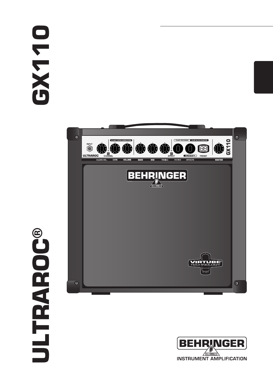 Behringer GX110 User Manual | 23 pages