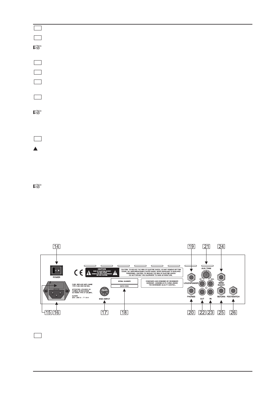 Behringer GX110 User Manual | Page 9 / 23