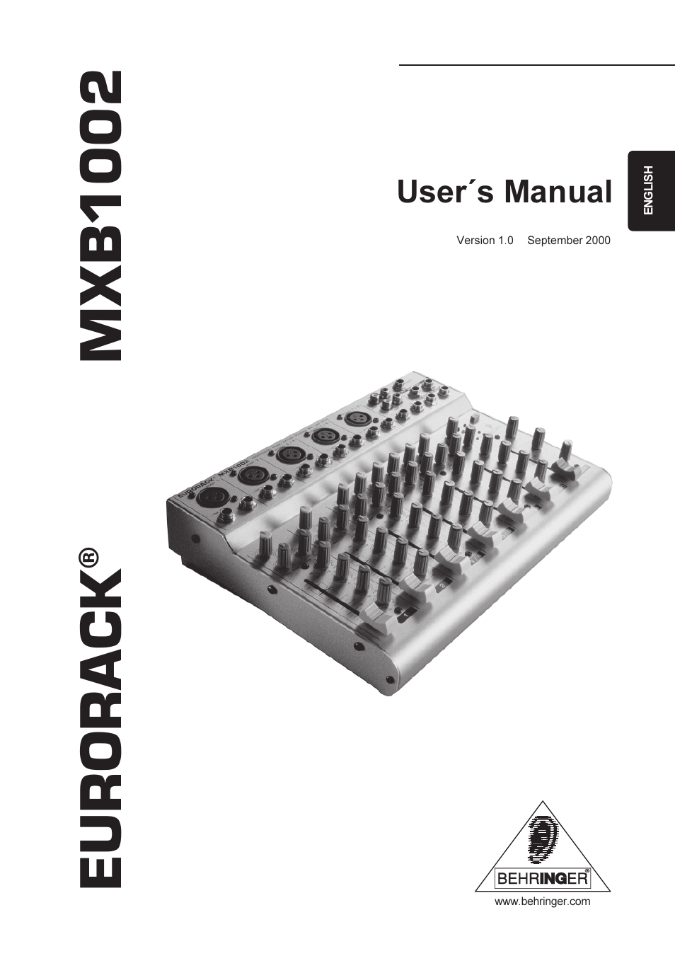 Behringer MXB1002 User Manual | 8 pages