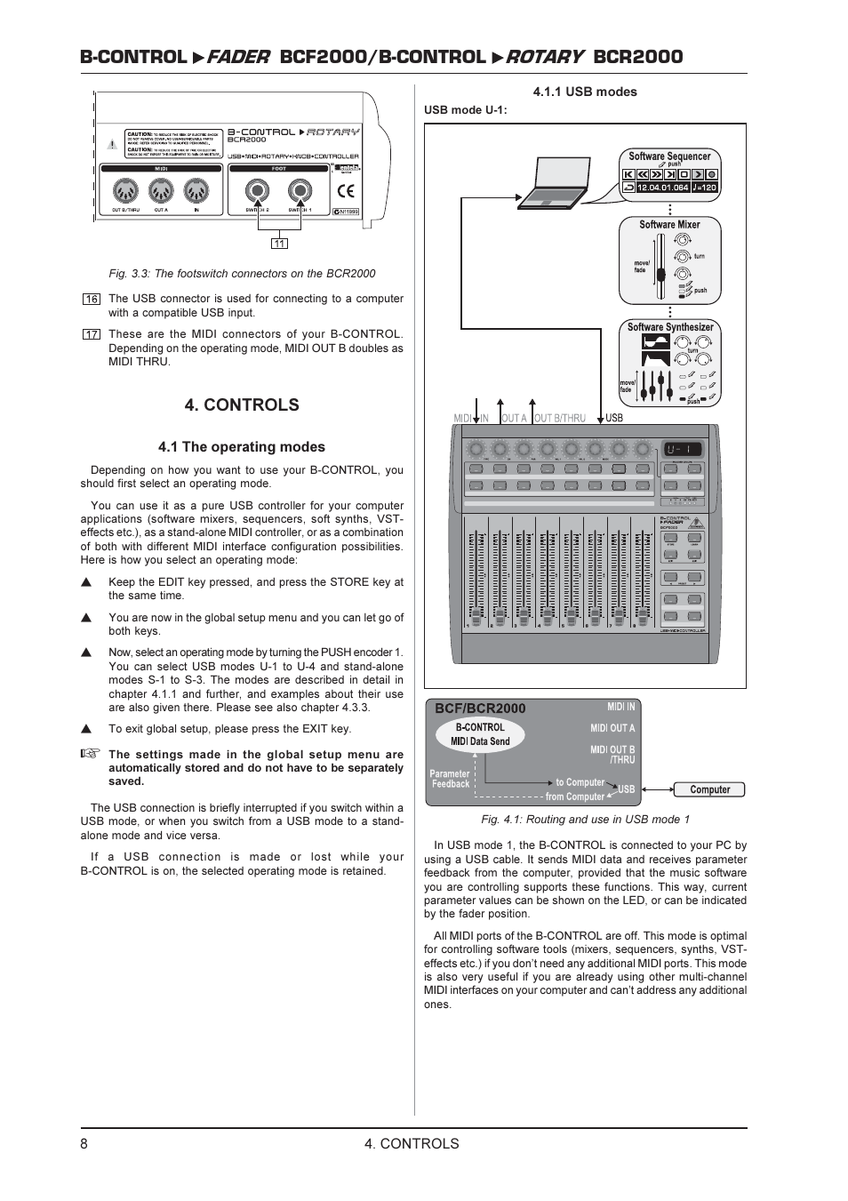 Controls | Behringer ROTARY BCR2000 User Manual | Page 8 / 19