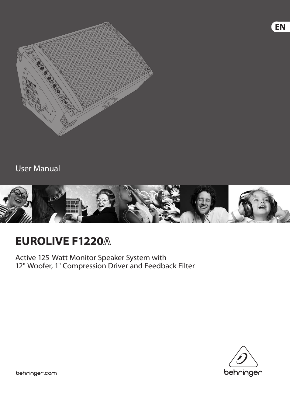 Behringer Eurolive F1220A User Manual | 10 pages