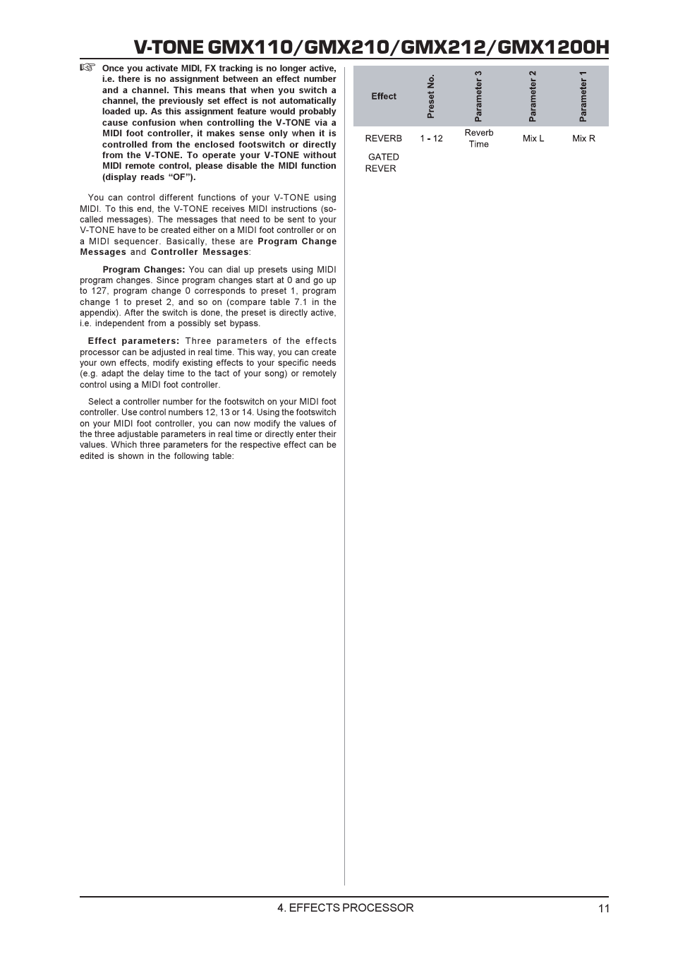 Behringer GMX1200H User Manual | Page 11 / 16