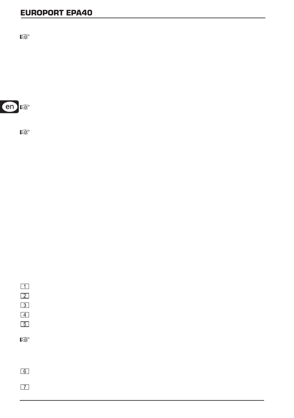 Europort epa40, Control elements and connections | Behringer EPA40 User Manual | Page 4 / 8