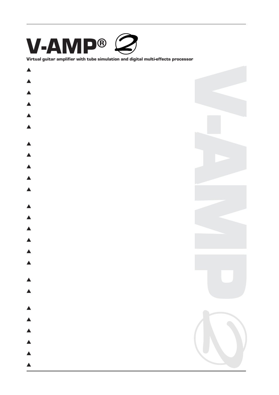 V-ampv-ampv-ampv-ampv-amp, V-amp | Behringer V-AMP2 User Manual | Page 4 / 27