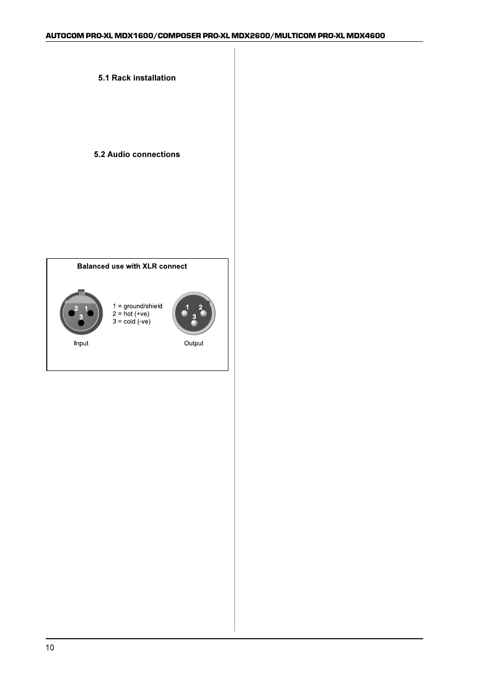 Installation | Behringer MDX1600 User Manual | Page 10 / 12