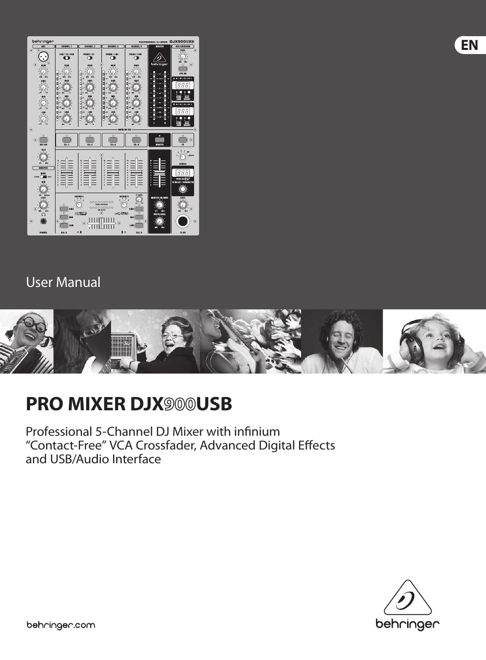 Behringer PRO MIXER DJX USB DJX900USB User Manual | 11 pages