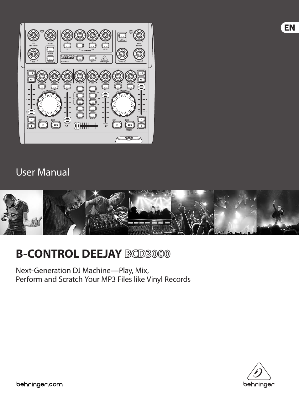 Behringer B-Control Deejay BCD3000 User Manual | 17 pages