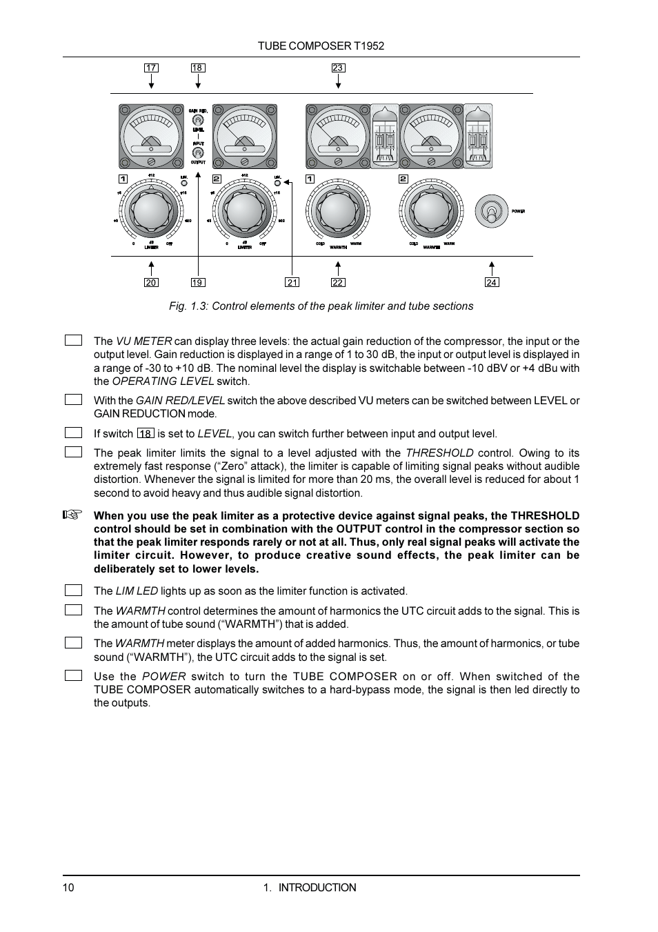 Behringer T1952 User Manual | Page 10 / 34