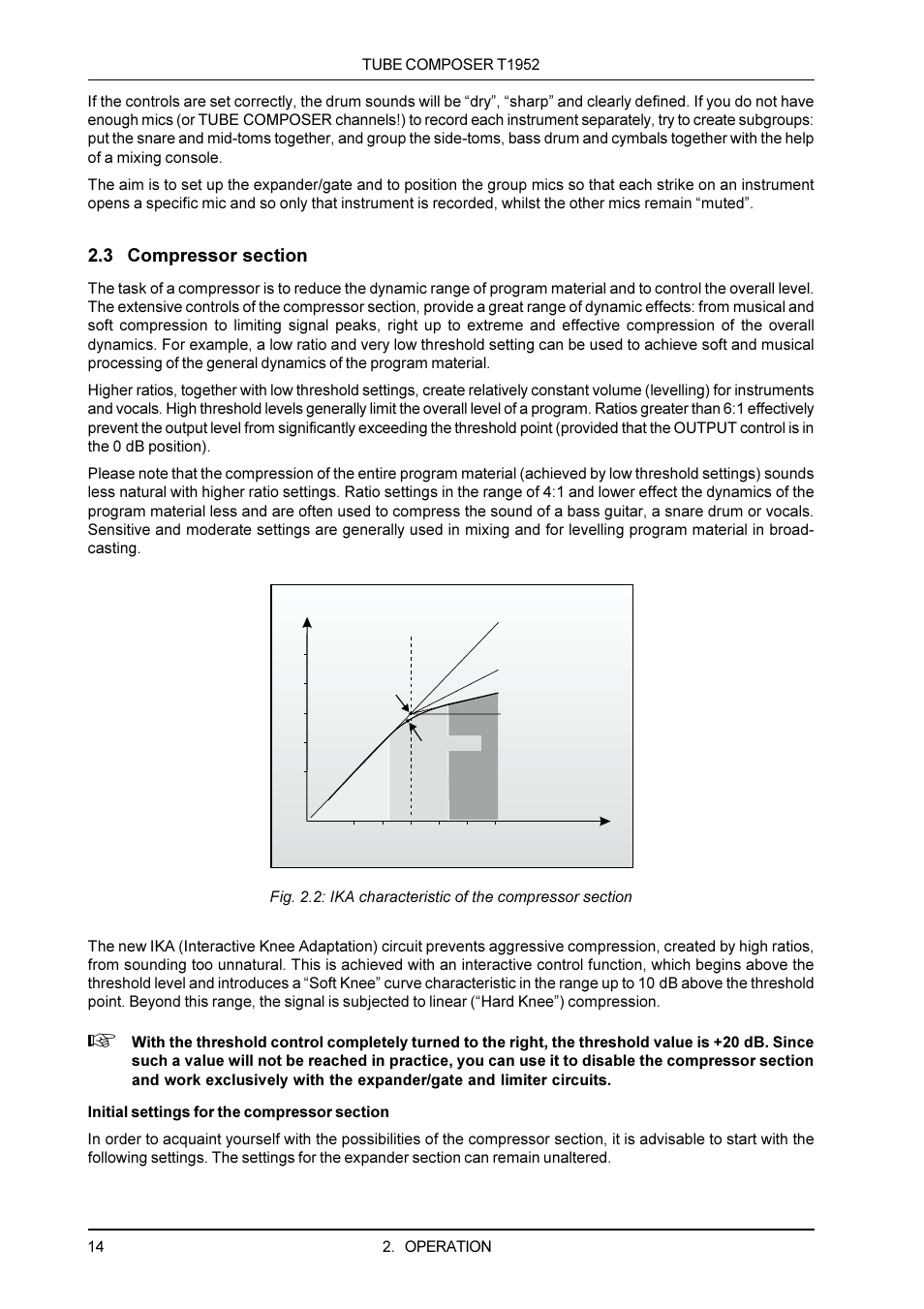 Behringer T1952 User Manual | Page 14 / 34