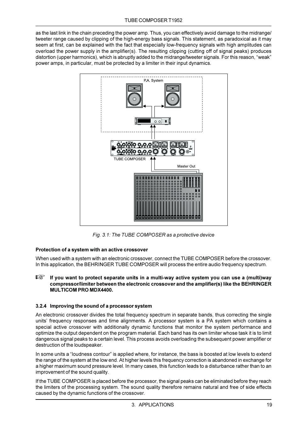Behringer T1952 User Manual | Page 19 / 34
