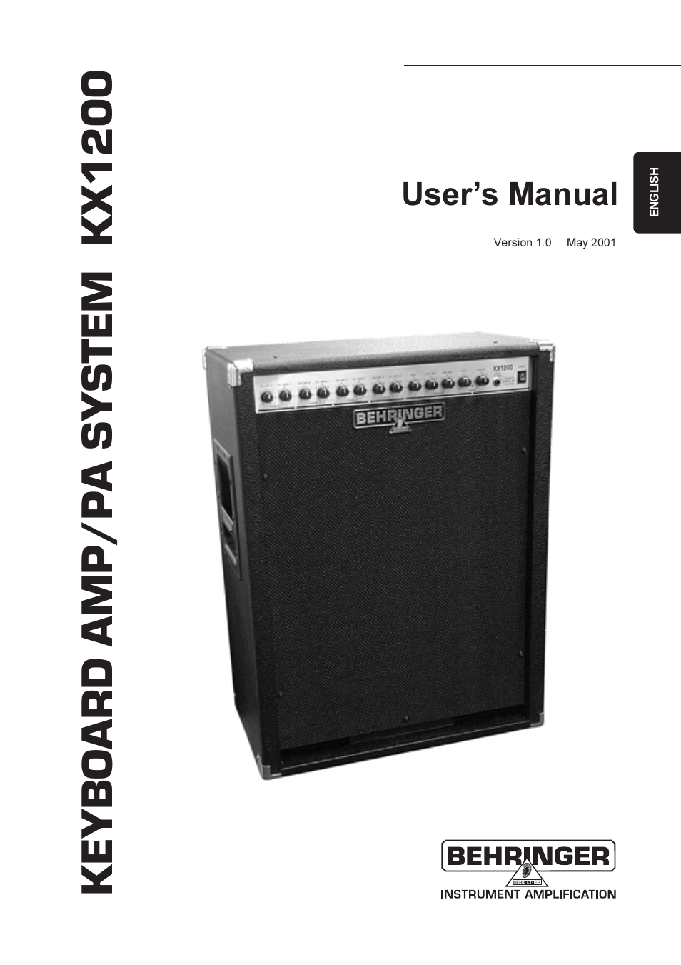 Behringer Keyboard Amp/Pa system KX1200 User Manual | 12 pages