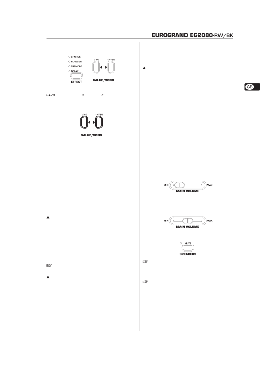 Eurogrand eg2080, Rw/bk | Behringer Eurogrand EG2080-RW/BK User Manual | Page 13 / 34