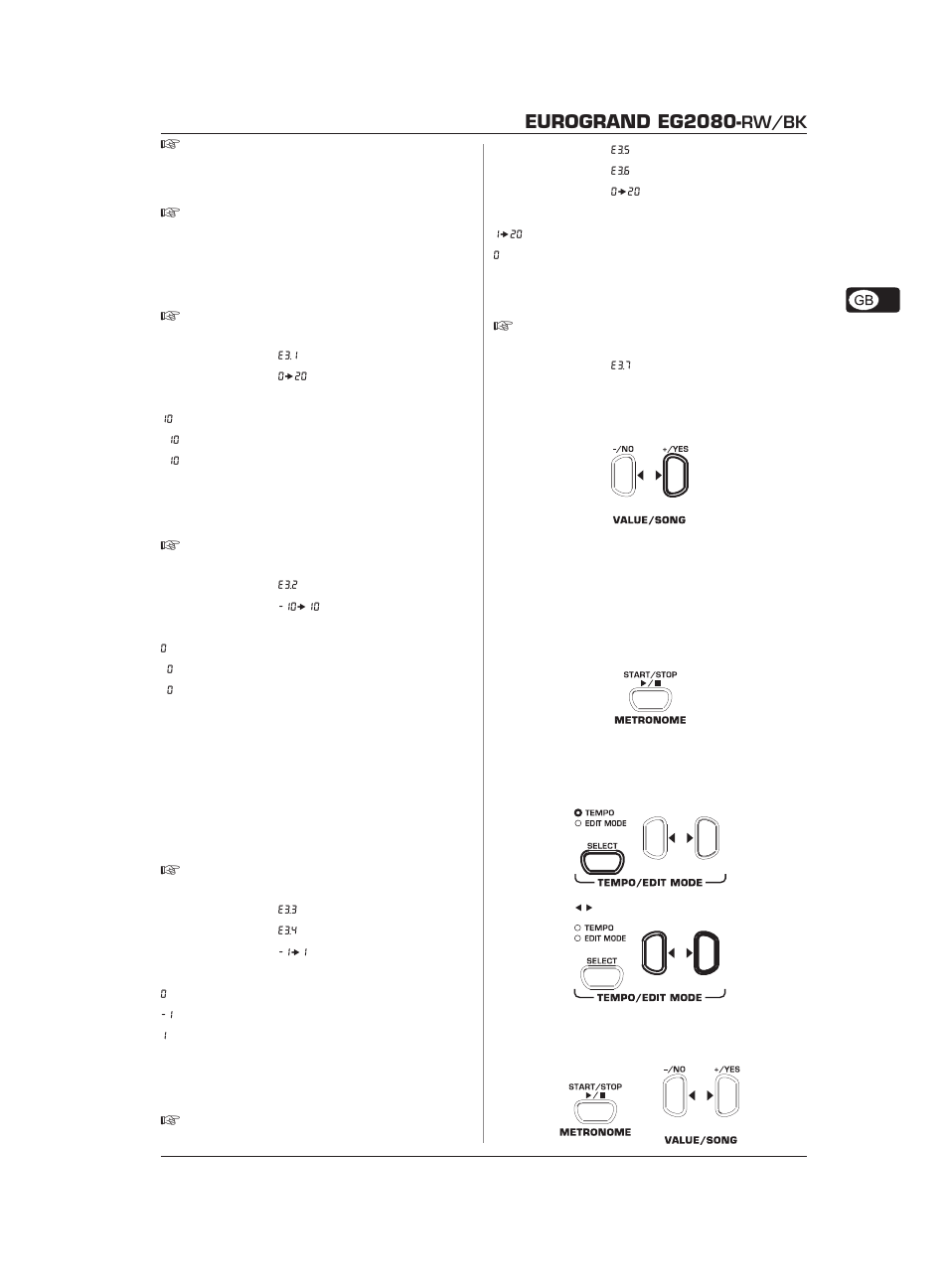 Eurogrand eg2080, Rw/bk | Behringer Eurogrand EG2080-RW/BK User Manual | Page 15 / 34