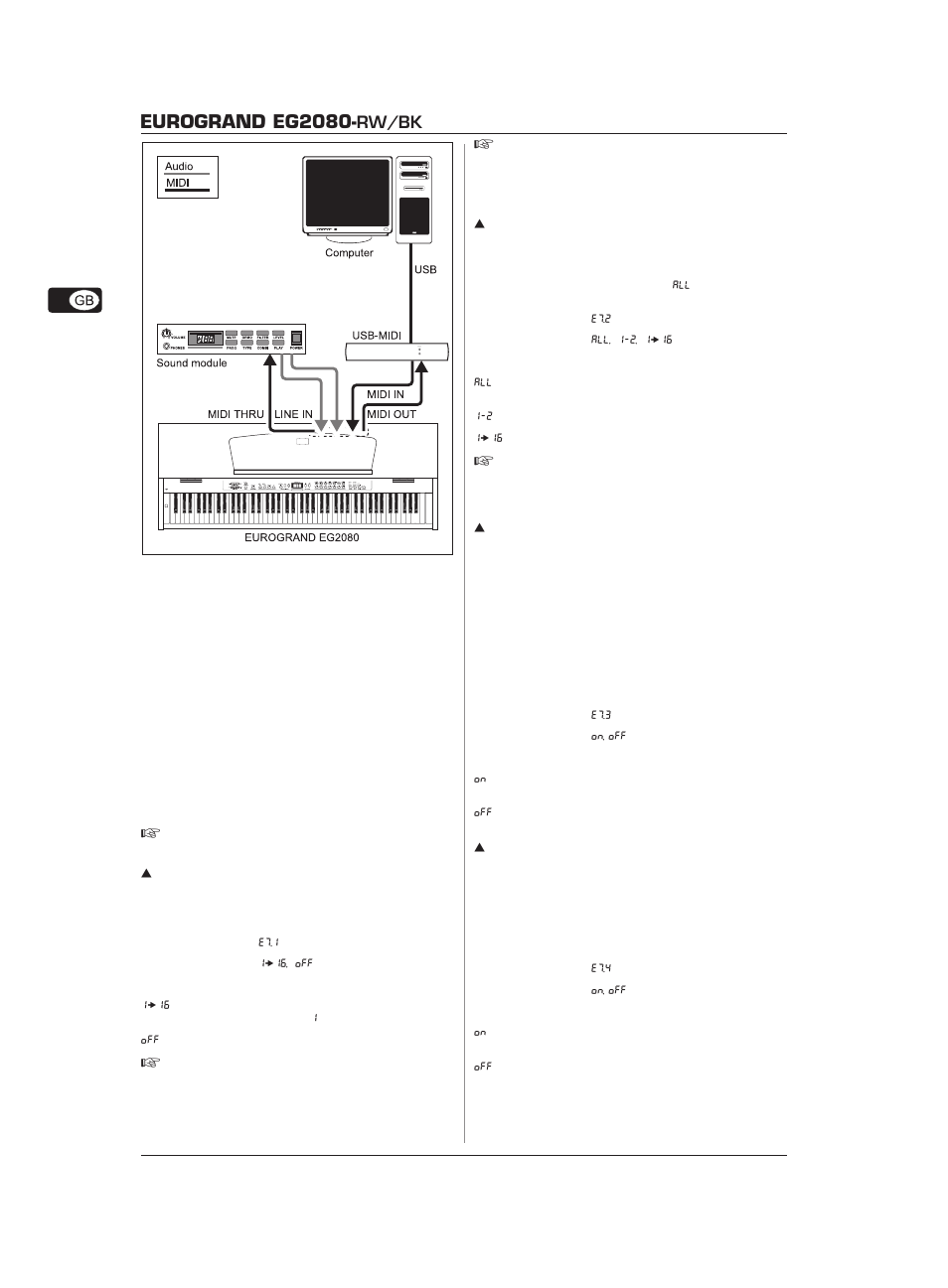 Eurogrand eg2080, Rw/bk | Behringer Eurogrand EG2080-RW/BK User Manual | Page 24 / 34