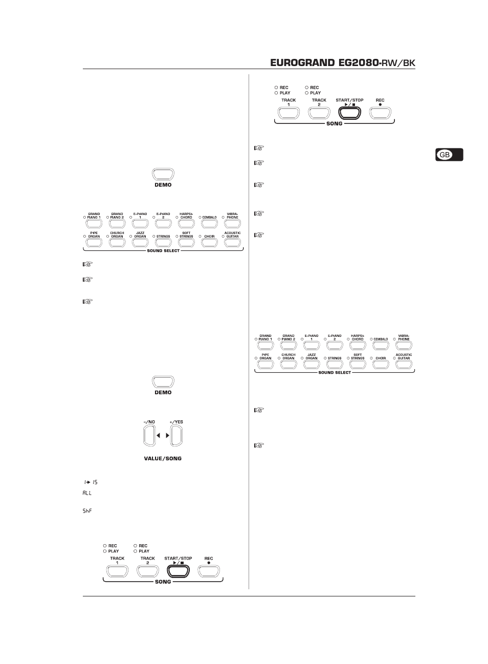 Eurogrand eg2080 | Behringer Eurogrand EG2080-RW/BK User Manual | Page 9 / 34