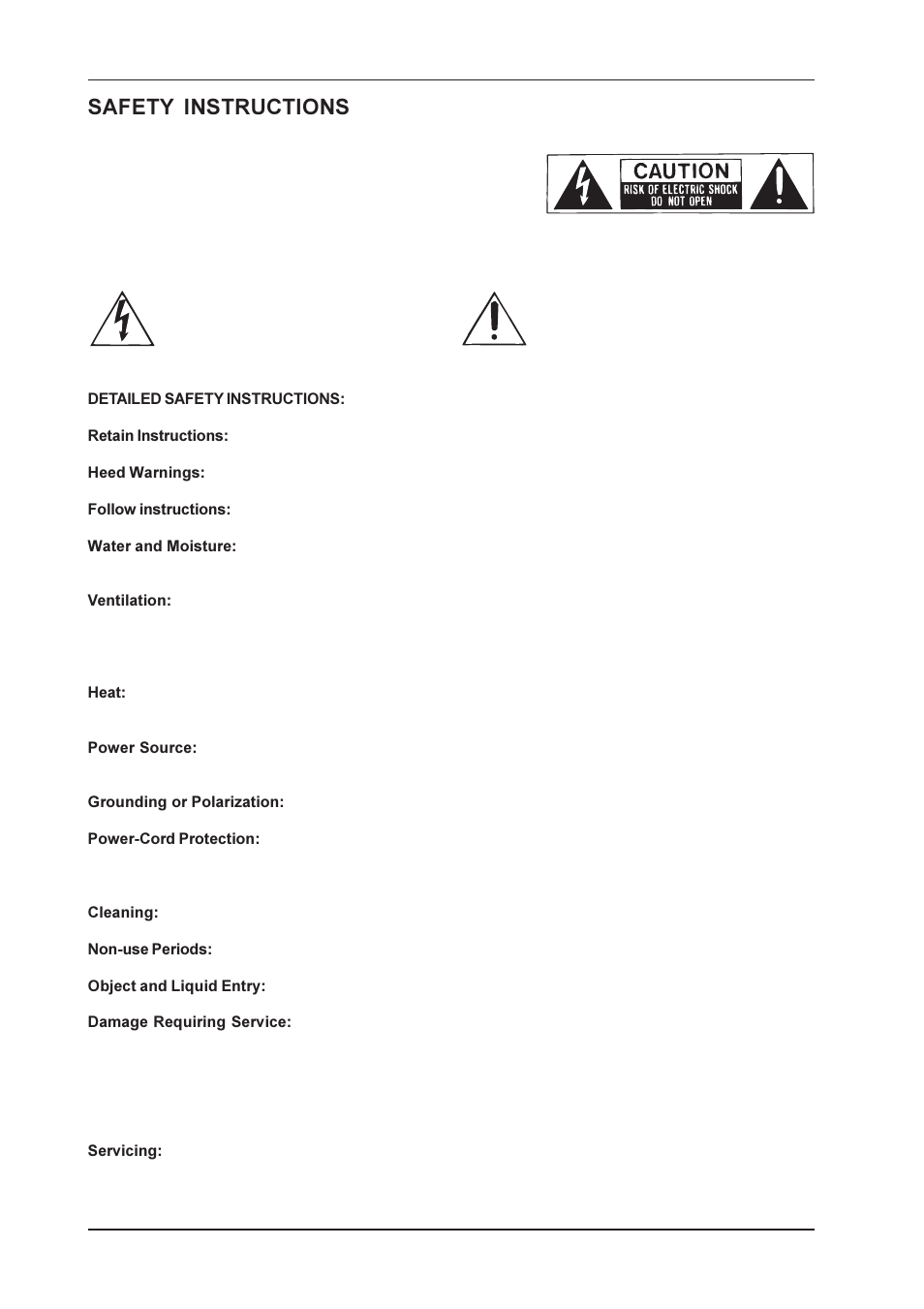 Safety instructions | Behringer DSP1024P User Manual | Page 2 / 31