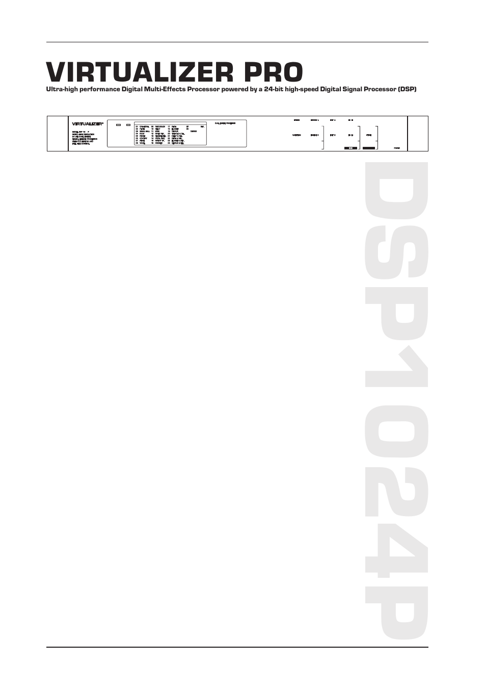 Dsp1024p | Behringer DSP1024P User Manual | Page 4 / 31